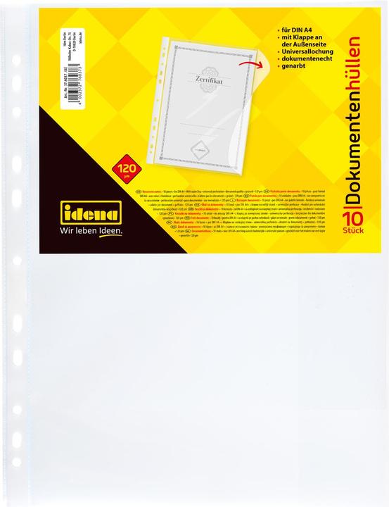 Actual product image Idena Document cover A4 10s grained 120µ (A4, 10 x)
