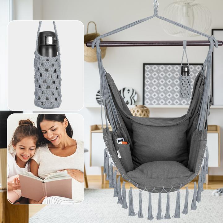 Actual product image Detex Sedia sospesa con 2 cuscini (150 kg)