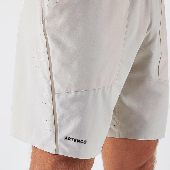 Actual product image Artengo Men's breathable tennis shorts - Dry+ Beige Gaël Monfils (S)