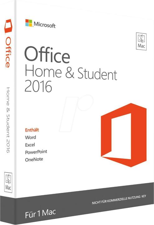 Actual product image Microsoft Office 2016 Home and Student (1 User, 12 months)