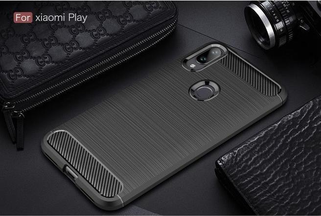 Productafbeelding MU Style Koolstofvezel TPU Softcase-serie (Xiaomi Mi Play)