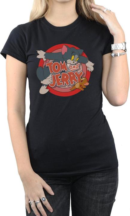 Actual product image Tom & Jerry Womens/Ladies Catch Cotton T-Shirt (L)