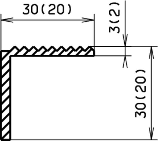 Produktbild Schwellenwinkel gerippt Aluminium roh