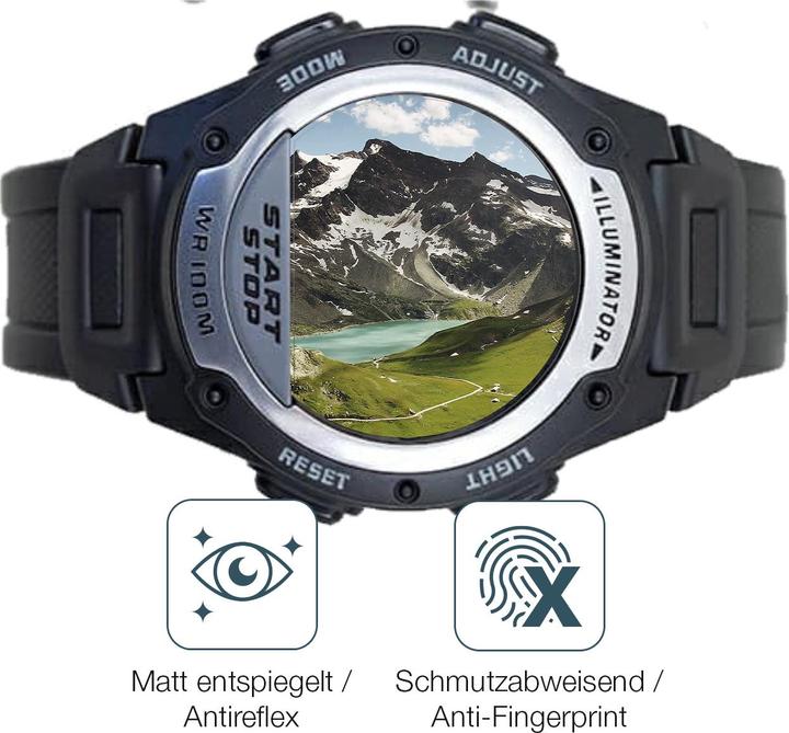Actual product image Dipos Screen Protector Anti-Glare for Casio W-756