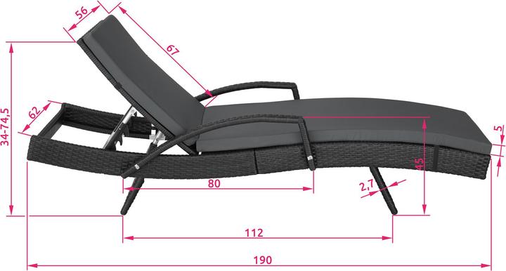 Immagine prodotto tectake Océane (190 cm)