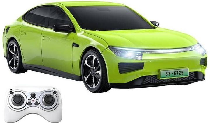 Productafbeelding Double Op afstand bestuurbare auto 1:16 (groen) Elektrische auto E725-003
