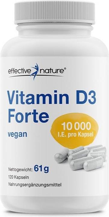 Effective Nature Vitamin D3 Forte (120 Piece, Capsules, 61 g)
