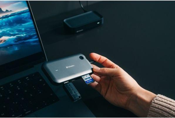 Image du produit Verbatim Adaptateur d'affichage sans fil USB-C 1080P avec concentrateur WDA-01 (USB-C, 1 Ports)