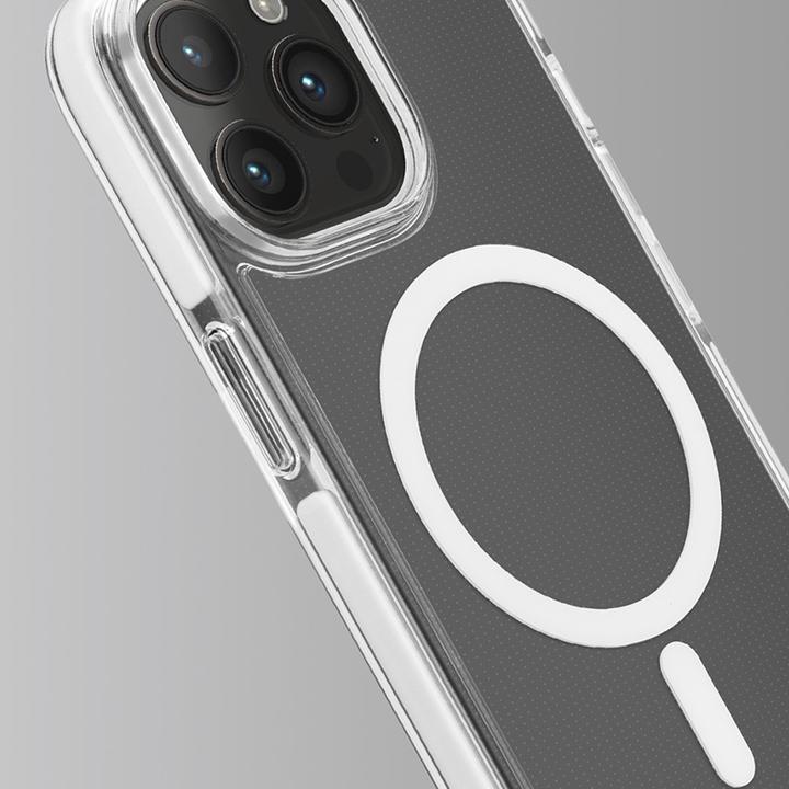 Actual product image Puro LITEMAG PRO iPhone 15 Pro Max 6.7" MagSafe przezroczysty/transparent PUIPC15P67LITEMPWHI (Apple iPhone 15 Pro Max)