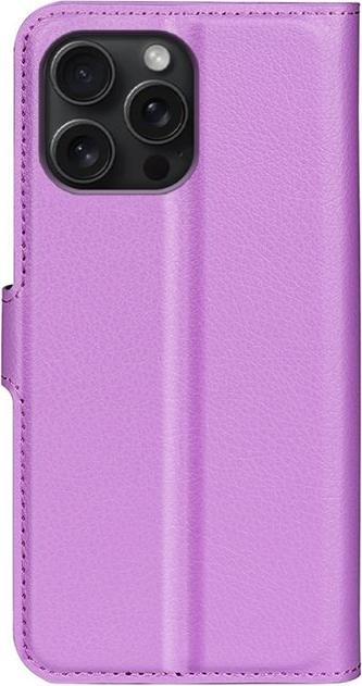 Actual product image MU Classic Litchi Leather Bookcover Series (Apple iPhone 16 Pro)