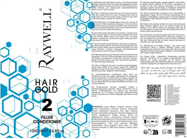Actual product image Raywell Boto Hair Gold Conditioner Filler Effect (1000 ml)