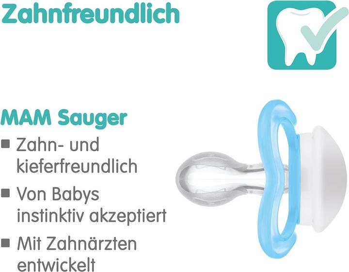 Produktbild MAM Air Silikon Schnuller, 2 Stück, 6-16 Monate (2 x, 6 - 16 Monate)