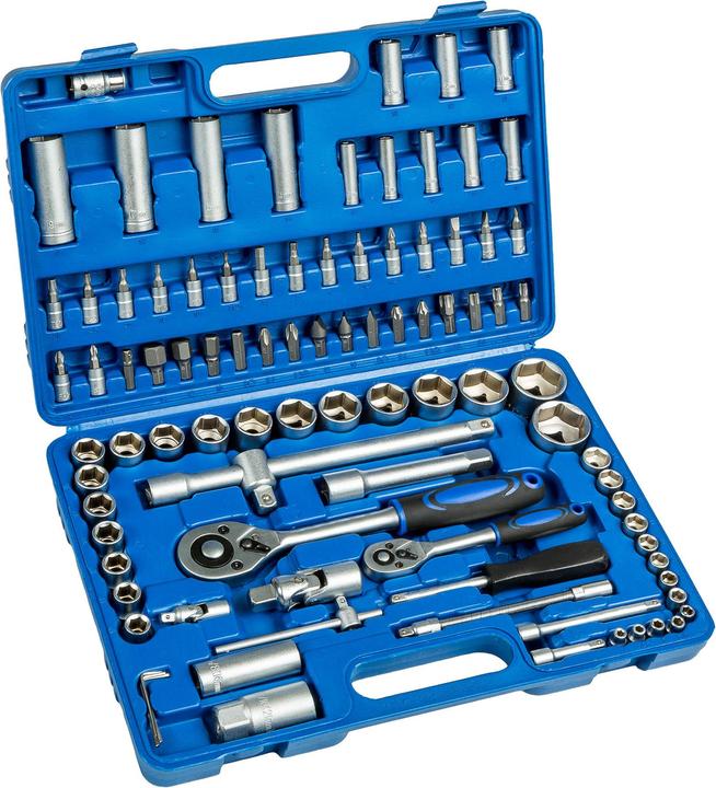 Produktbild tectake Steckschlüsselsatz (1/4", 1/2", 4 mm, 4.5 mm, 5 mm, 5.5 mm, 6 mm, 7 mm, 8 mm, 9 mm, 10 mm, 11 mm, 12 mm, 13 mm, 14 mm, 15 mm, 16 mm, 17 mm, 18 mm, 19 mm, 20 mm, 21 mm, 22 mm, 23 mm, 24 mm, 27 mm, 30 mm, 32 mm)