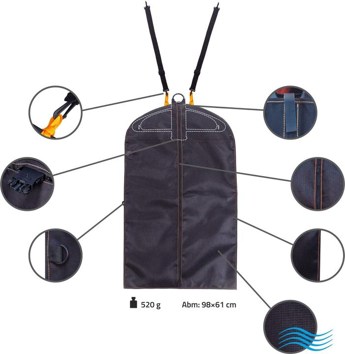 Immagine prodotto Lanco Borsa porta abiti da viaggio (ideale per l'utilizzo dell'appendiabiti LI-5965)