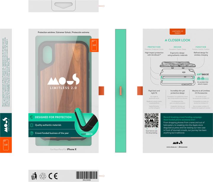 Produktbild Mous Limitless 2.0 Aramid Fibre (Apple iPhone XS, Apple iPhone X)