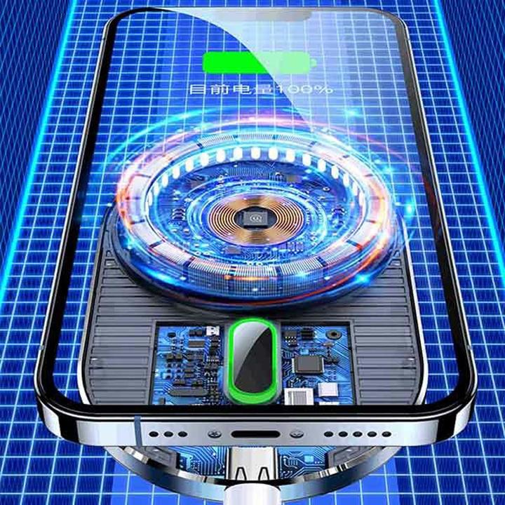 Actual product image Usams Uchwyt indukcyjny Magnetic Car Wireless Charging 15W do kratki went. szary/grey CD170DZ01 (US-