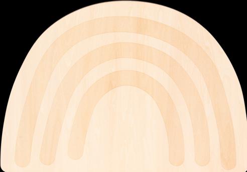 Produktbild Little Dutch Wandlampe aus Holz Regenbogen