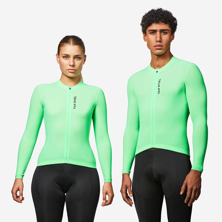 Image du produit Van rysel Maillot vélo route manches longues été unisex uvp RCR 2 vert (S)