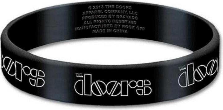 Actual product image The Doors Rubber Wristband (100% synthetic material)