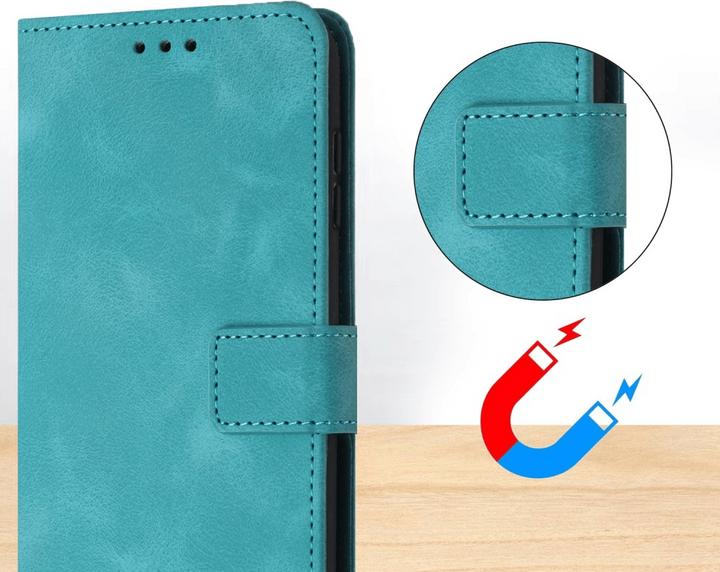 Produktbild Cover-Discount Galaxy A55 – Wildleder Look Etui im Vintage Design (Samsung Galaxy A55)