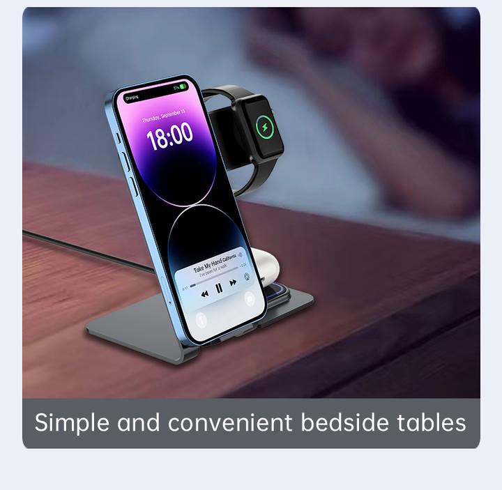 Actual product image Veger Y9 Wireless Charger for mobile/ smart watch/ iPod (20 W)