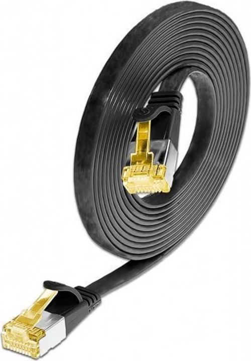 Actual product image Wirewin Slim patch cable: U/FTP,3.0m,black (U/FTP, CAT6a, 3 m)