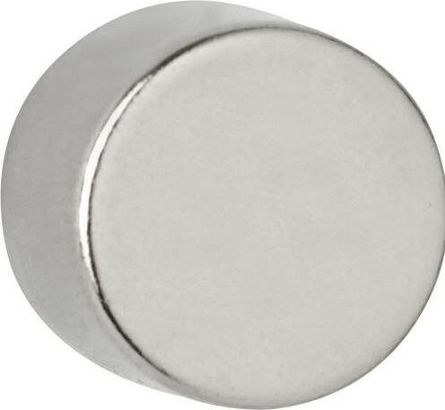 Produktbild Maul Neodym-Scheibenmagnet, 12 mm, Haftkraft: 5,3 kg, silber (4 x)