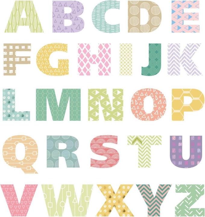 Image du produit Trenddeko Alphabet Motif Géométrique (61 x 90 cm)