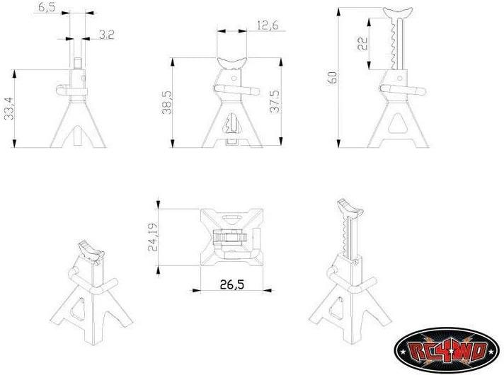 Image du produit Rc4Wd Stand de soutien 3T