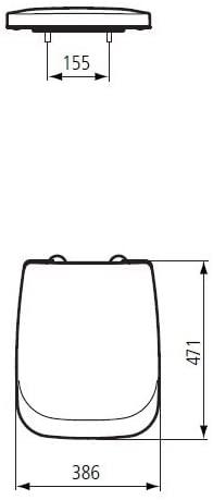 Actual product image Ideal Standard Copriwater toilet seat