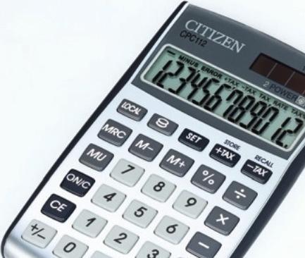 Immagine prodotto Citizen Calcolatrice da tavolo CPC 112WB (Batterie)