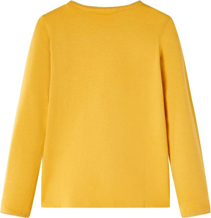 Image du produit VidaXL T-shirt manches longues enfant Ocre foncé 128,Matériau : 95 (128)
