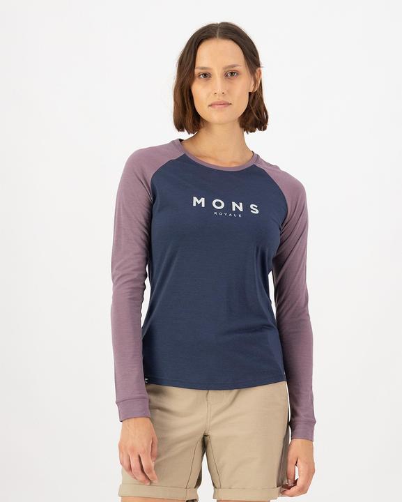 Actual product image Mons Royale Icon Merino Raglan Long Sleeve (S)