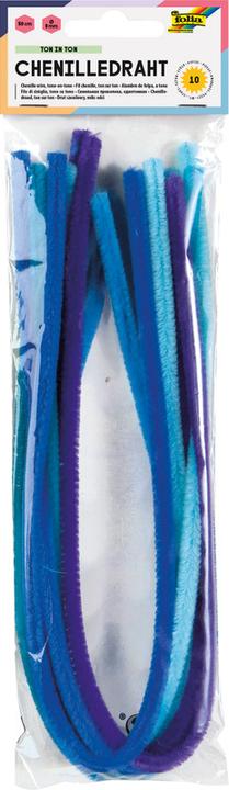 Image du produit Folia Chenille filaire sur tonalité mélange bleu (0.51 m)