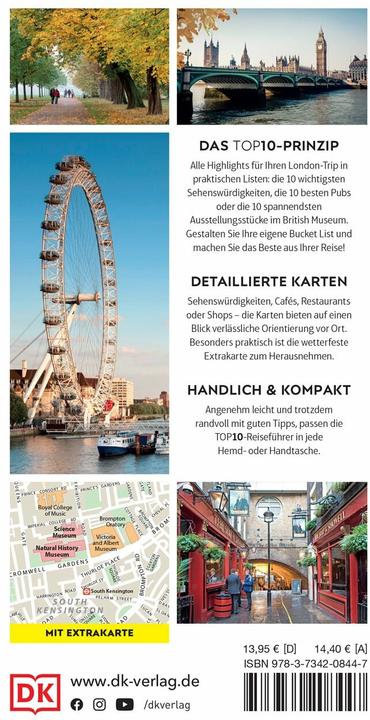 Actual product image DK Top Ten London (German, Roger Williams, 2025)