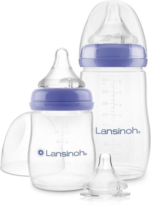 Produktbild Lansinoh Babyflaschen Starter-Set mit 2 PP Flaschen (160 ml & 240 (240 ml)