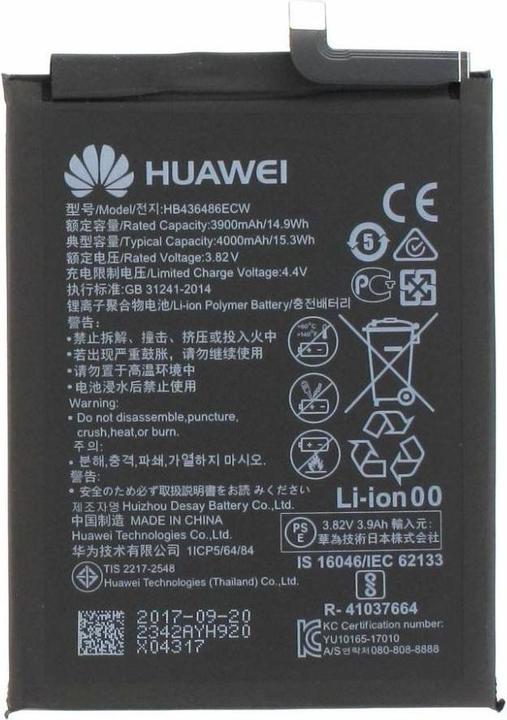 Image du produit Huawei HB436486ECW Batterie 3900 mAh Li-Pol (Service Pack)