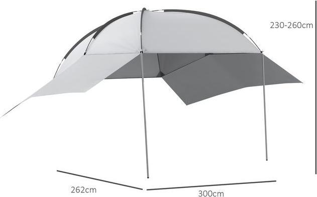 Produktbild Swisshandel24 Heckzelt für Autos, wasserdicht, tragbar, 3x2,6x2,3m (Vorzelt)