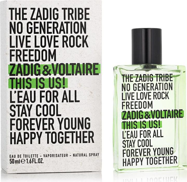 Valeurs nutritives et ingrédients Zadig & Voltaire L'eau For All Eau de Toilette (Eau de toilette, 50 ml)