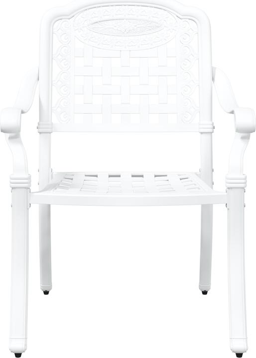 Produktbild VidaXL Gartenstühle 2er Set Weiss Gusseisen