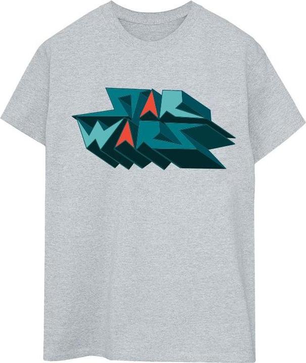 Image du produit Star Wars - T-shirt EDGY BLOCK LOGO - Homme (L)