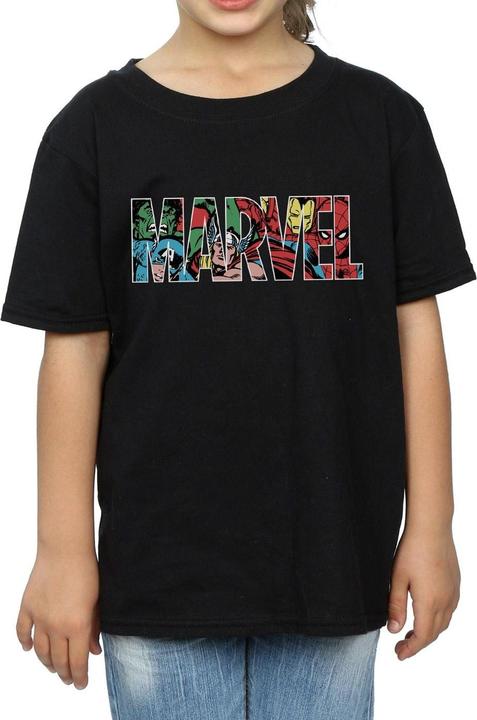 Image du produit T-shirt à logo en coton à caractère Infill pour filles (152, 158)