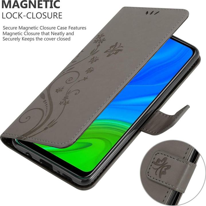 Image du produit Cadorabo Couverture du livre de fleurs (Huawei P Smart (2020))