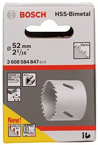 Actual product image Bosch Professional Zubehör Hole saw HSS bimetal for standard adapter, 52 mm, 2 1/16-inch (52 millimetres)