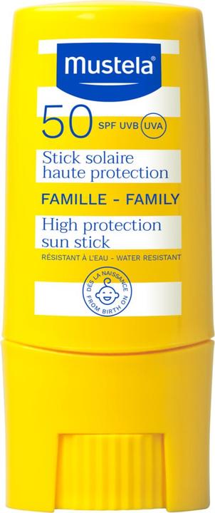 Label énergétique Mustela Mineral Sunscreen (Crème solaire, SPF 50, 9 ml)