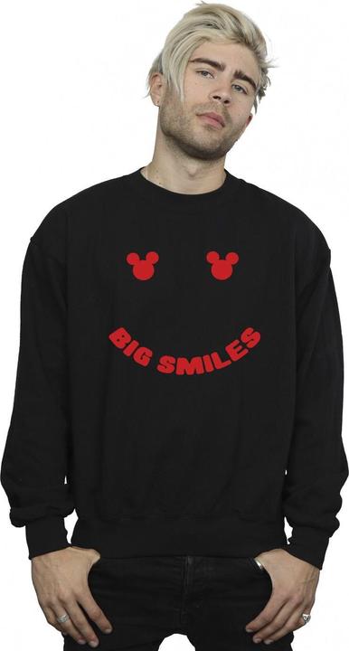 Actual product image Disney Mens Mickey Mouse Big Smile Sweatshirt (S)