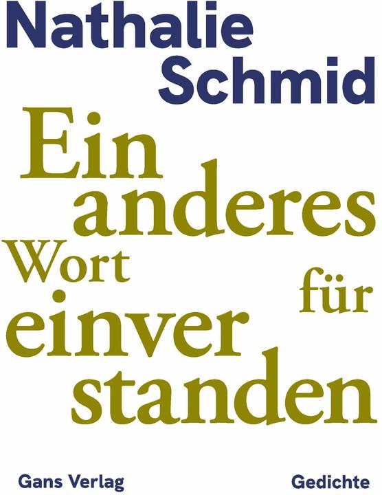 Actual product image Ein anderes Wort fr einverstanden (German, Nathalie Schmid, 2025)