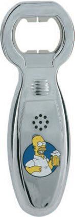 Actual product image ZLTD Simpsons Chrome bottle opener with sound Homer Moe (Electric corkscrew)