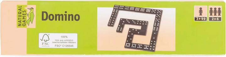 Actual product image Natural games Parlour game Domino (German)