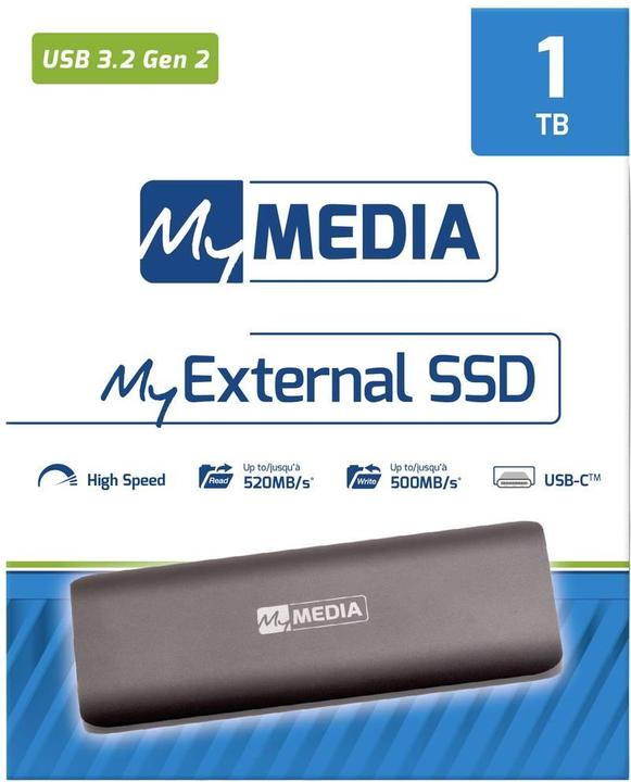 Productafbeelding MyMedia SSD 1TB, USB 3.1, Type A-C, 4,57cm (1,8") (1000 GB)
